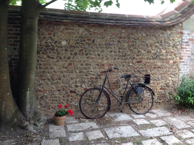 Repointing of flint wall