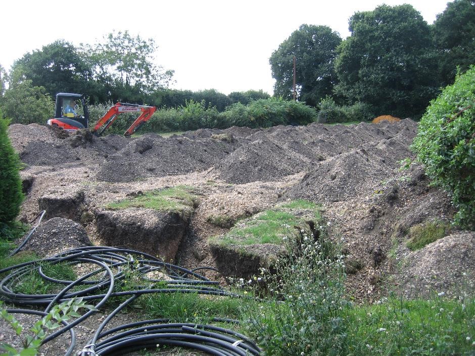 Installation of Ground Source Pipework