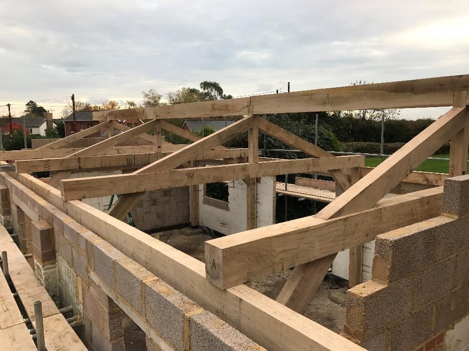 Oak framed building